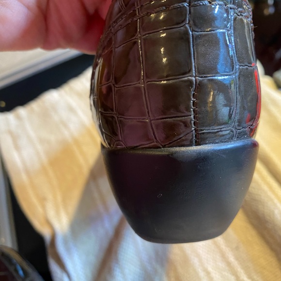 NWOB Clarks bendables loafers in gun metal grey/brown - Picture 7 of 7